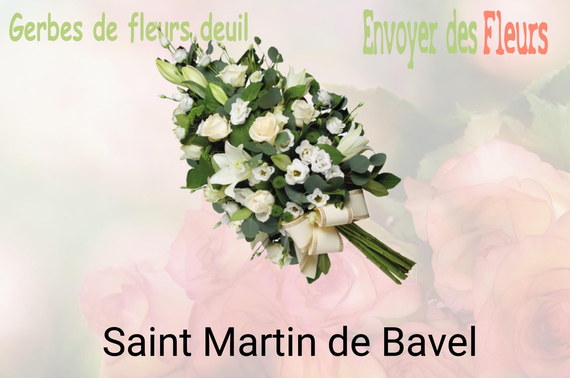 Gerbe de fleurs de deuil livrée à Saint-Martin-de-Bavel